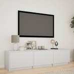 vidaXL TV-kast met LED met LED Wit 165 x 34 x 40 cm, Verzenden