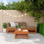 vidaXL Tuin loungeset 4 pcs Wasbruin Massief grenenhout, Tuin en Terras, Verzenden, Nieuw, Loungeset