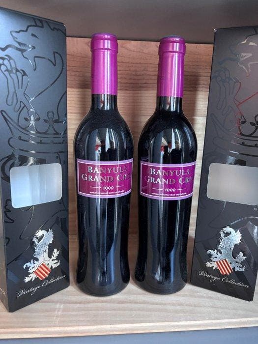 1999 Banyuls - Roussillon - 2 Jennies (0.5L), Verzamelen, Wijnen