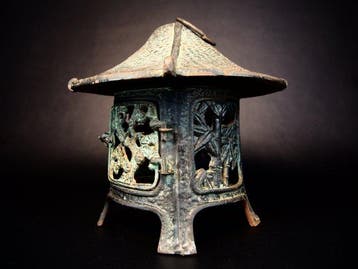 Japanese Hanging Round Lantern  - Plafondlamp - Bamboe-