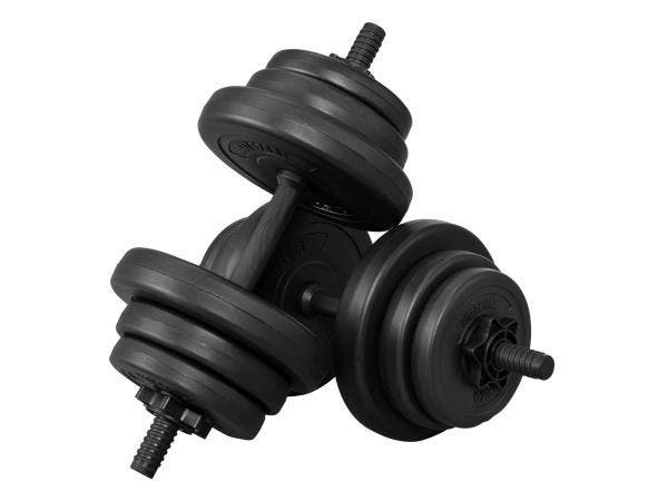 Veiling - Halterset / Dumbells 20 kg - 2-delig - Zandgevuld, Sports & Fitness, Équipement de fitness