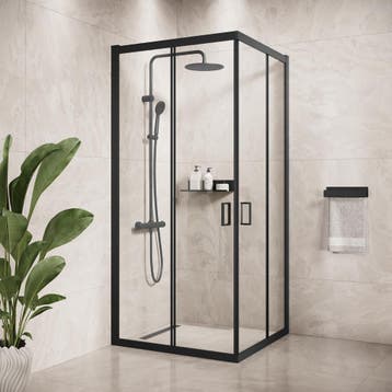 Douchecabine Dakota 100 x 100 x 190 cm Zwart, Verzenden, Nieuw