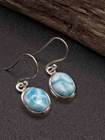 Pièce unique, paire de boucles doreilles en argent 925 avec, Collections