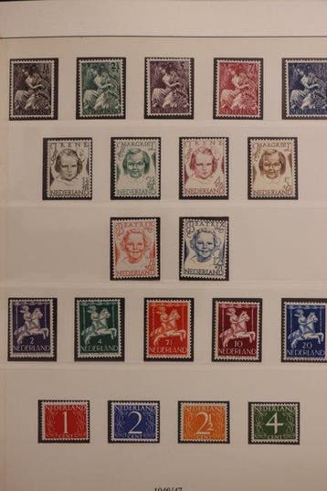 Pays-Bas 1945/2000 - Collection en 5 albums Lindner - avec, Gestempeld