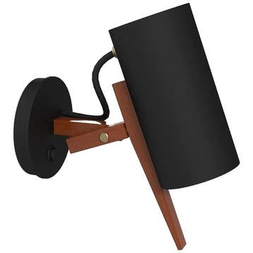 Marset Scantling A Wandlamp (black Oak) - Second Chance -, Verzenden, Zo goed als nieuw, Hout