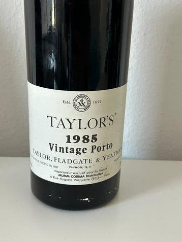 1985 Taylors - Vintage Port - Gebotteld in 1987 - Douro - 1, Nieuw