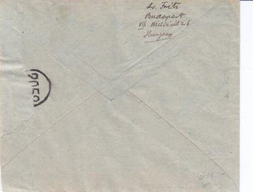 Duitse Rijk 1934 - Graf Zeppelin Doorsturing uit Hongarije, Timbres & Monnaies