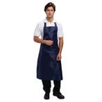 Whites waterdicht schort blauw | Nylon | 1016(l)x711(b)mm, Verzenden