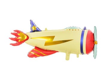 Helium Ballon Vliegtuig Leeg 91cm, Hobby en Vrije tijd, Verzenden, Nieuw