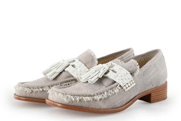 Invitto Loafers in maat 35 Grijs, Kleding | Dames, Schoenen, Verzenden, Overige typen, Zo goed als nieuw, Grijs