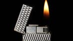 Dunill - Diamond Pattern Rollagas Lighter - Zonder, Nieuw