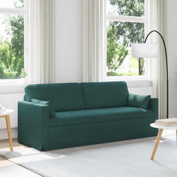 vidaXL bank / zetel Donkergroen 198 x 78 x 80 cm Stof, Verzenden