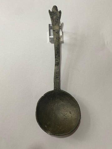 Cuillère - Étain - à trois lobes en étain « Trefid Spoon »