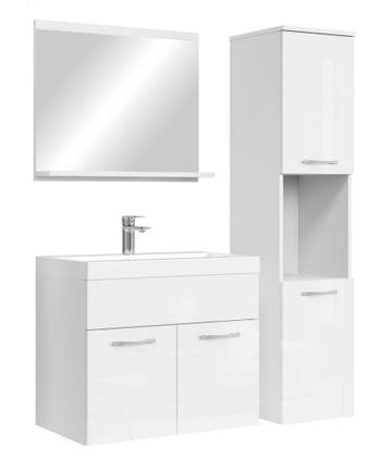 Badkamermeubel Set Montreal 60 x 35 cm Wit Badmeubel, Maison & Meubles, Verzenden