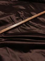 Elegante tessuto darredo marrone made in Italy - semi