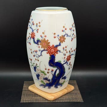Fukagawa Seiji Arita porseleinen bloemenvaas met gouden