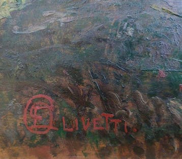 Ercole Olivetti (1874-1941) - La casa nel bosco