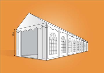 Ambisphere | 8x20 XXL GRIJS Feesttent-Partytent, Partytent