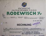 Themacollectie - 1937 Industriële Factuur - Sächsische