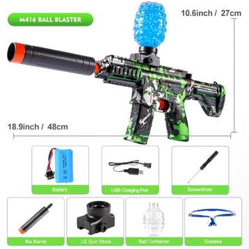 Gel Ball Blaster - M416 Model Speelgoed Soft Shell Foam, Verzenden