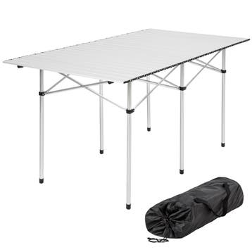 tectake Aluminium campingklaptafel incl. tas 140x70x70 cm -, Verzenden, Nieuw