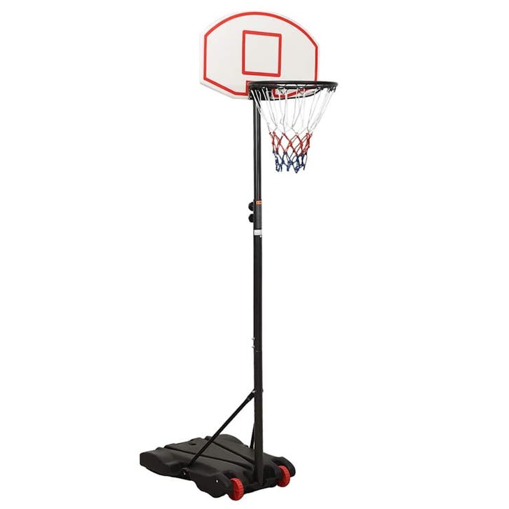 vidaXL Basketbalstandaard 216-250 cm polyetheen wit, Sports & Fitness, Basket, Envoi