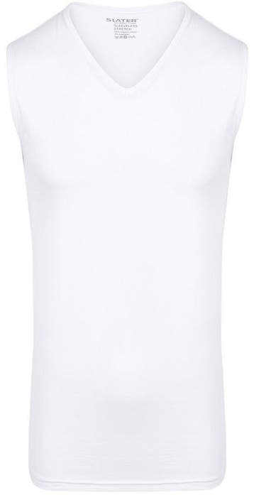 Slater Basic Singlet Wit maat Maat 48/50 (M) Heren, Wit, Slater, Nieuw, Verzenden