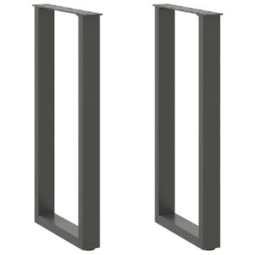 vidaXL Console tafelpoten 2 st U-vormig 38x(72-73) cm staal, Verzenden