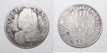 1/5 écu France Frankreich Ludwig Xv 1/5 Ecu Mit Olivenzwe.., Verzenden, België