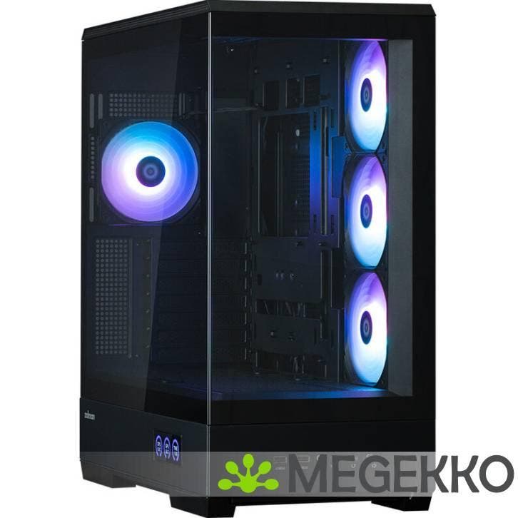 Zalman P50 DS Black Midi Tower Zwart, Computers en Software, Computerbehuizingen, Nieuw, Verzenden