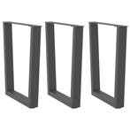 vidaXL Eettafelpoten 3 st V-vormig 70x(72-73,3) cm staal, Verzenden, Nieuw