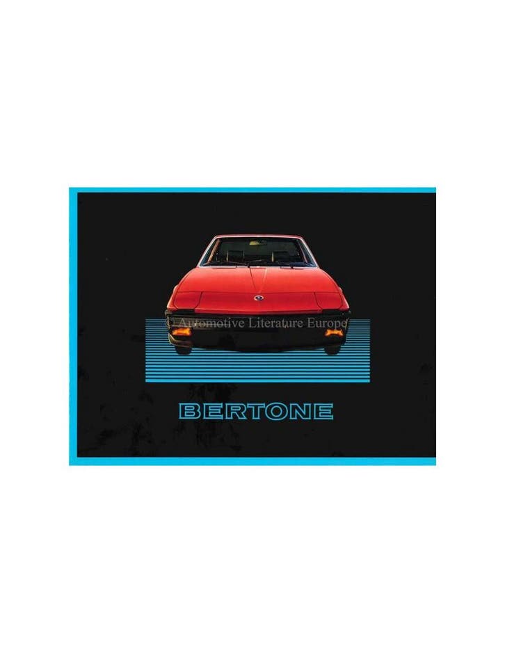 1985 BERTONE X1/9 BROCHURE ENGELS, Livres, Autos | Brochures & Magazines, Enlèvement ou Envoi