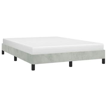 vidaXL Bedframe zonder matras lichtgrijs 152x203 cm Queen, Verzenden, Nieuw