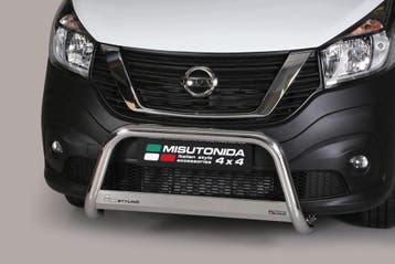 Pushbar | geschikt voor Nissan | NV300 17- 4d bes. | rvs zil, Verzenden