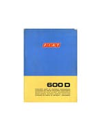 1970 FIAT 600 D CARROSSERIE ONDERDELENHANDBOEK