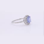 Zonder minimumprijs - Ring Platina - 2.18ct. tw. Saffier -, Nieuw