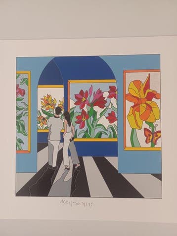 Ugo Nespolo (1941) - Blossom, Antiek en Kunst