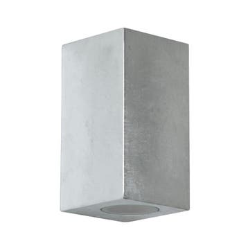 Wandverlichting modern Big Levi Up en Down Muurlamp Verzinkt, Verzenden, Nieuw