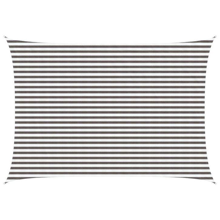 vidaXL Zonneschaduwzeil 3 x 6 m HDPE Rechthoekig Lichtgrijs, Jardin & Terrasse, Parasols, Envoi