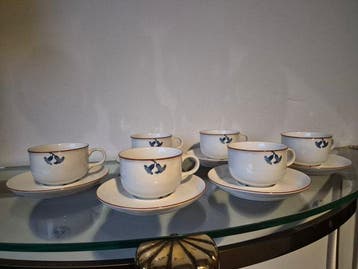 Rorstrand - Jackie Lynd - Tasse et soucoupe (6) - Diamant