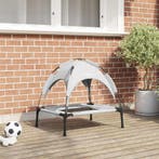 vidaXL Hondenbed Zilvergrijs 62 x 48 x 61 cm Staal, Verzenden, Nieuw