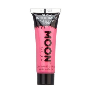 Moon Glow Glow in the Dark Face Paint Pink 12ml, Verzenden