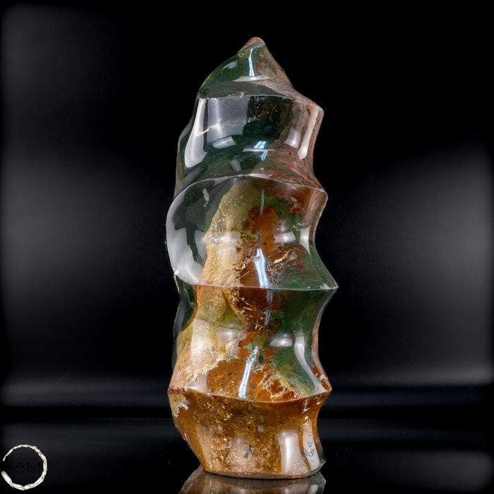 Natuurlijke Ocean-Jaspis-vlam uit Madagaskar – Een kunstvol, Verzamelen, Mineralen en Fossielen