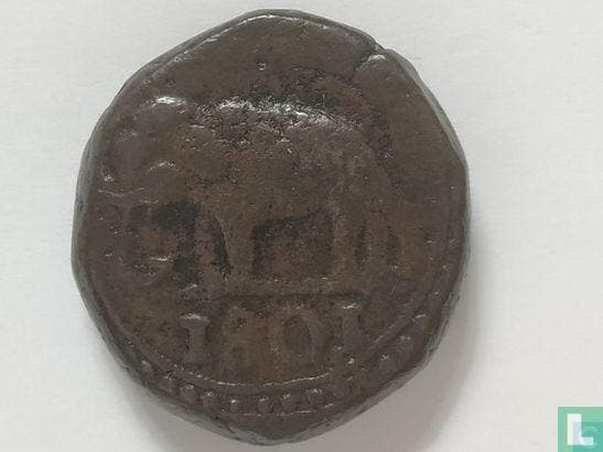 Ceylon 1/24 rixdollar 1801, Timbres & Monnaies, Monnaies | Asie, Envoi