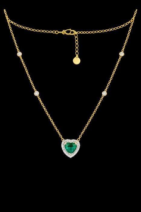 Collier avec pendentif - 14 carats Or jaune - 2.29ct. tw., Handtassen en Accessoires, Antieke sieraden