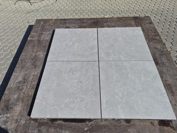 Veiling - 24 M2 Keramische Tegel Puur Grey 60x60x4 Cm, Tuin en Terras, Tegels en Klinkers, Nieuw