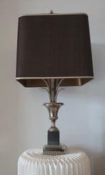 Boulanger - Tafellamp - Hollywood Regency - verchroomd -
