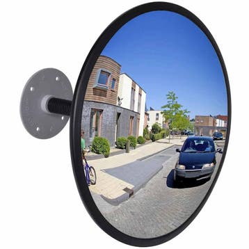 vidaXL Verkeersspiegel voor binnen 30 cm acryl zwart, Verzenden, Nieuw