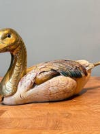 Elli Malevolti - sculptuur, Stylized Duck Sculpture - 14 cm