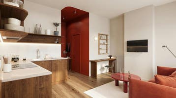 Appartement aan Rue Joseph Dekeyn, Saint-Josse-ten-Noode, Immo, 20 tot 35 m²